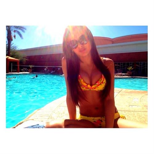 Lisa Ramos in a bikini