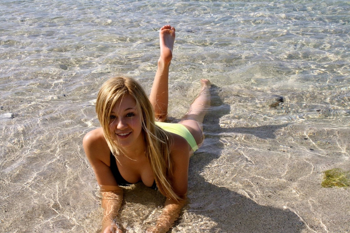 Ava Sambora in a bikini