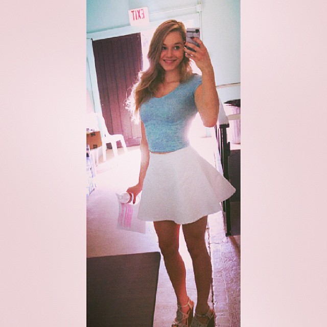 Courtney Tailor taking a selfie