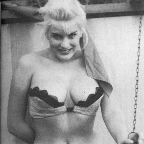 June Wilkinson in lingerie