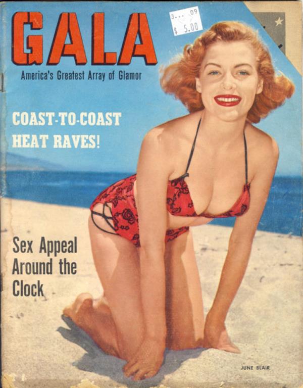 June Blair in a bikini