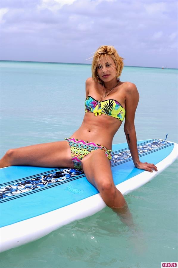 Lisa D'Amato in a bikini