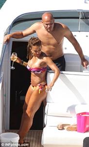 Melanie Brown in a bikini