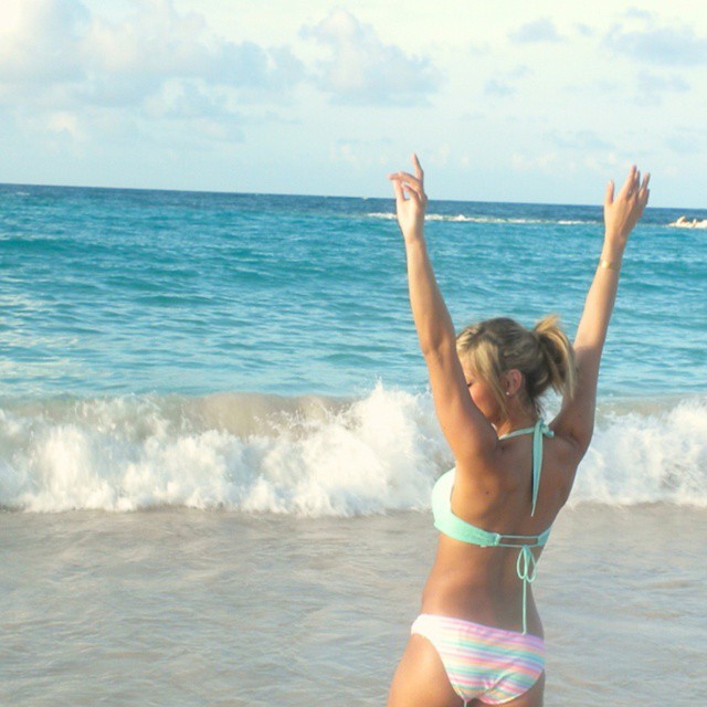 Audrey Allen in a bikini - ass