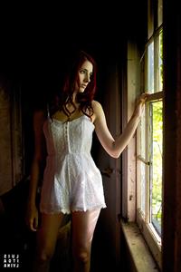 Susan Coffey in lingerie
