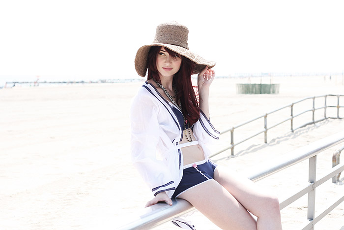 Susan Coffey in lingerie