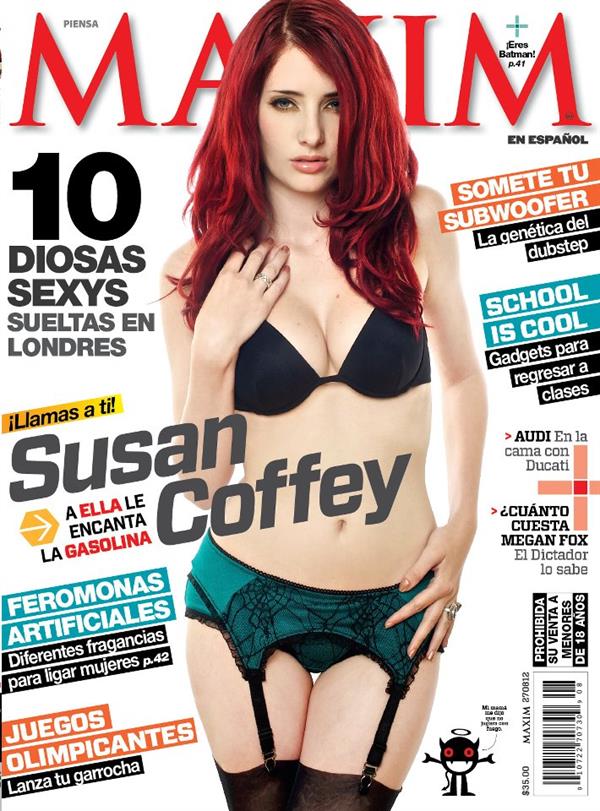 Susan Coffey in lingerie