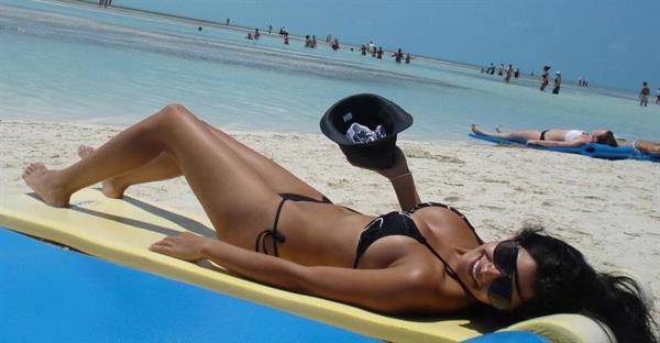Karen Margarita Bray in a bikini