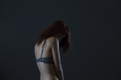 Susan Coffey in lingerie