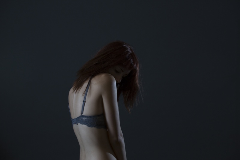 Susan Coffey in lingerie