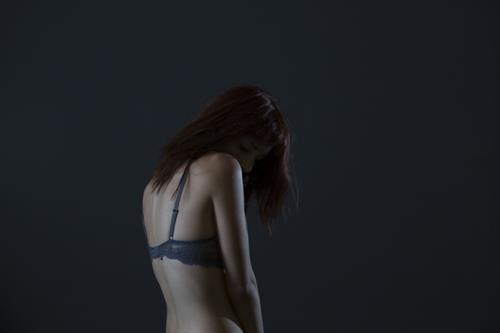 Susan Coffey in lingerie