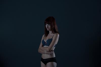 Susan Coffey in lingerie