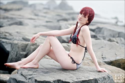 Susan Coffey in a bikini