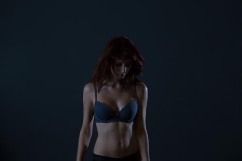 Susan Coffey in lingerie