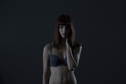 Susan Coffey in lingerie