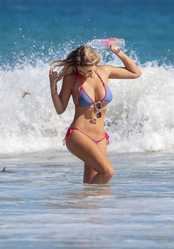 Sarah Louise Harris in a bikini