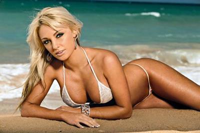 Brooke Evers in a bikini