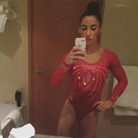 Aly Raisman taking a selfie