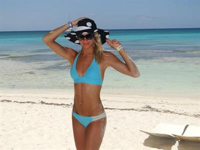 Darya Klishina in a bikini