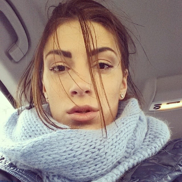 Ivana Španović taking a selfie