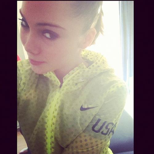 McKayla Maroney taking a selfie