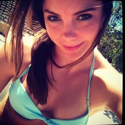 McKayla Maroney in a bikini taking a selfie