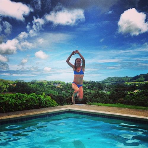 Emma Coburn in a bikini