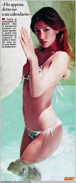 Belén Rodríguez in a bikini