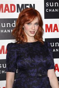 Christina Hendricks Mad Men photocall at Forum des Images in Paris on February 9 