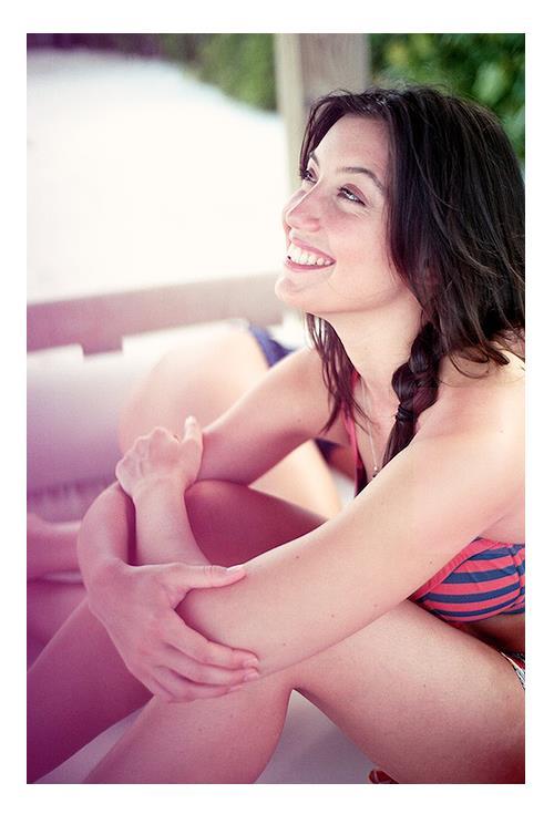 Daisy Lowe in a bikini