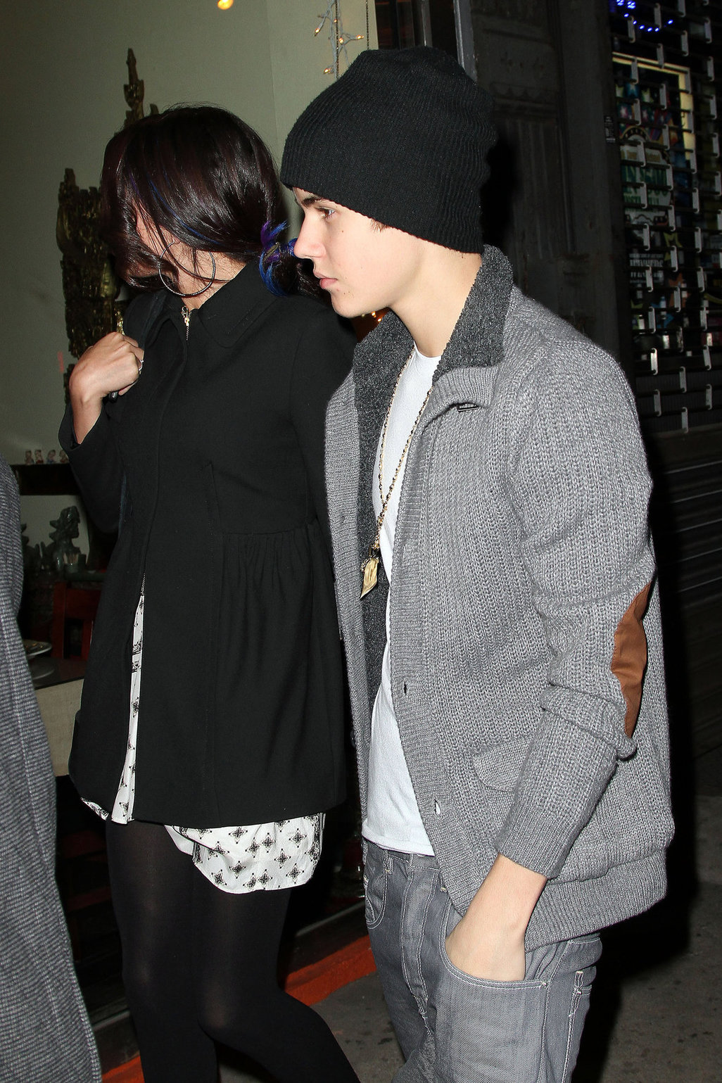 Selena Gomez leaving a restaurant in New York City on December 2, 2012