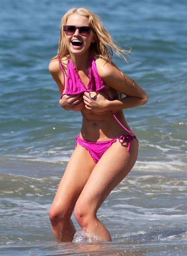 Anna Sophia Berglund in a bikini