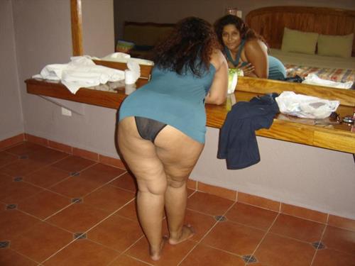 Anonymous in lingerie