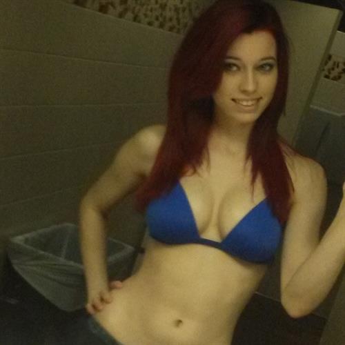 Caitlin McSwain in a bikini taking a selfie