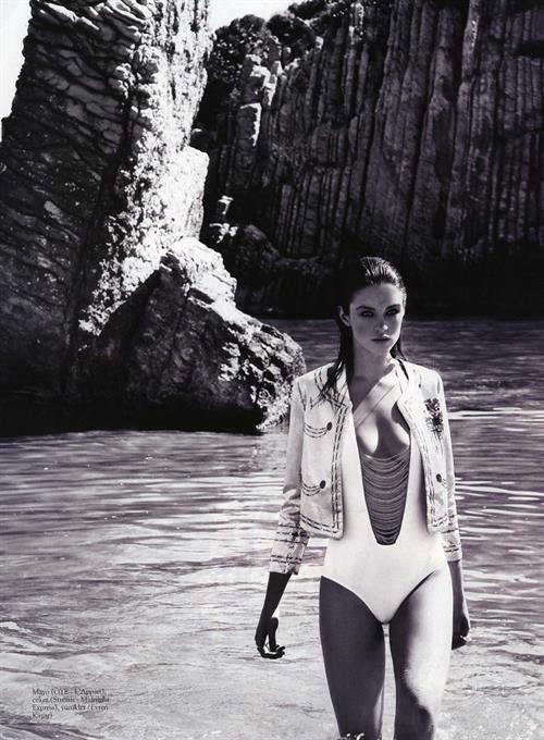 Violet Budd in a bikini