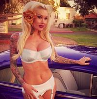 Sabina Kelley in lingerie