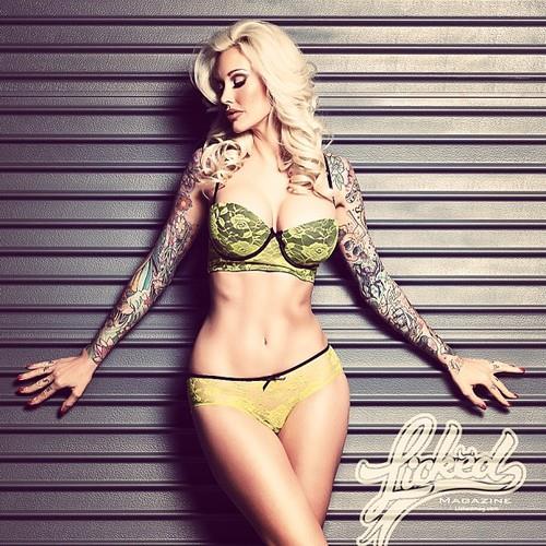 Sabina Kelley in lingerie