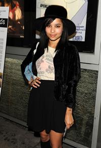 Zoe Kravitz at the Breaking Upwards Premier