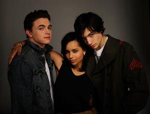 Zoe Kravitz in a black shirt 2010