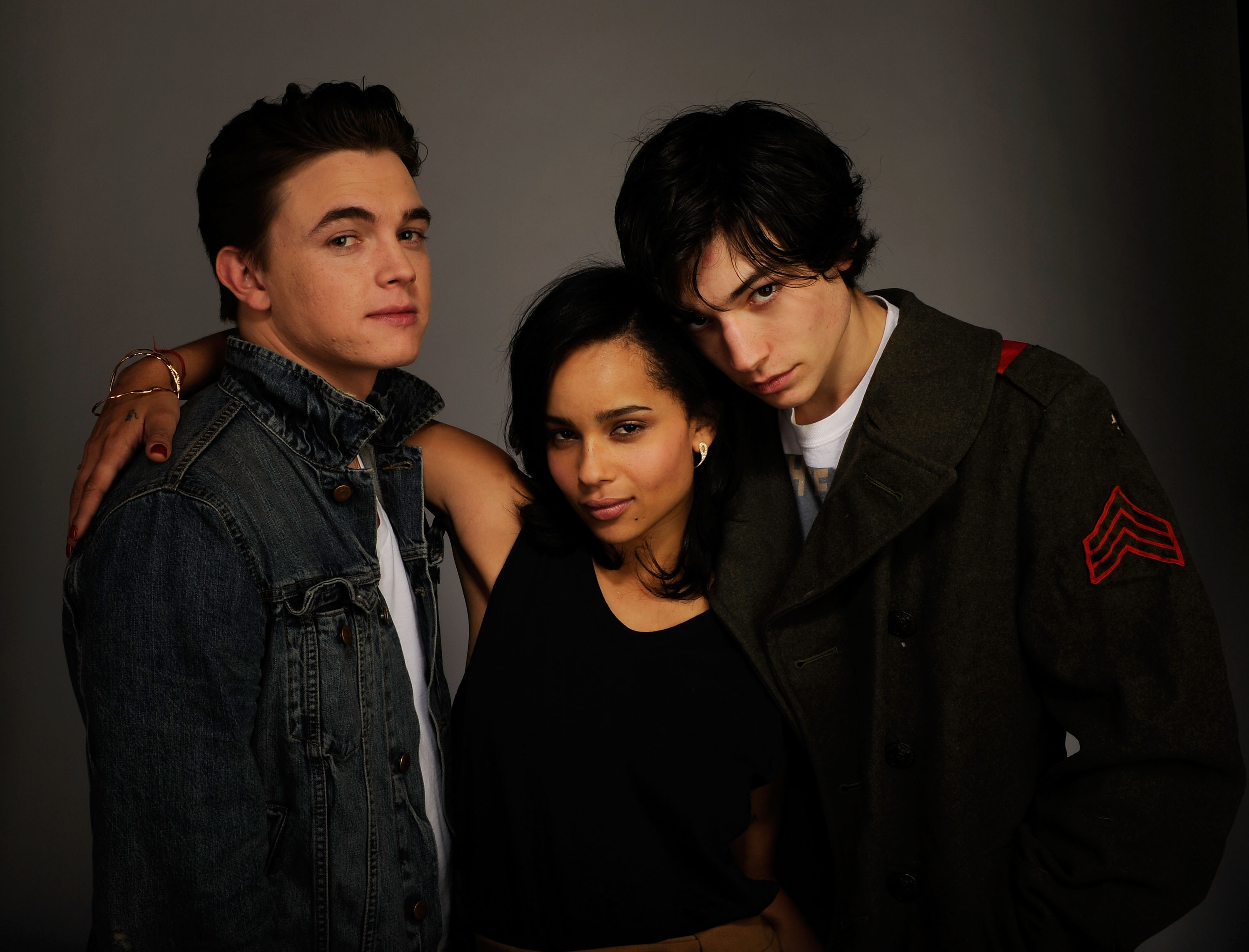 Zoe Kravitz in a black shirt 2010