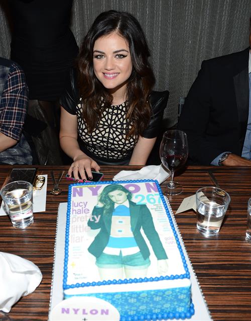 Lucy Hale NYLON celebrates Dec/Jan Cover Star Lucy Hale in Los Angeles 12/7/12 