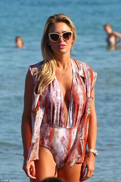 Alex Gerrard in a bikini