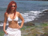 April Macie in a bikini