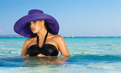 Ester Evans in a bikini