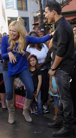 On  Extra  at The Grove in Los Angeles - January 5, 2012