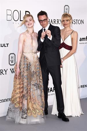 Elle Fanning showing off pasties at amfAR’s 23rd Cinema Against AIDS Gala