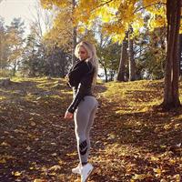 Anna Nyström in Yoga Pants - ass