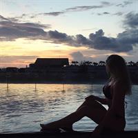 Anna Nyström in a bikini