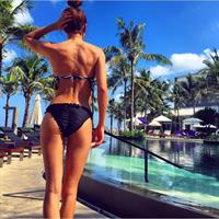 Kayla Itsines in a bikini - ass