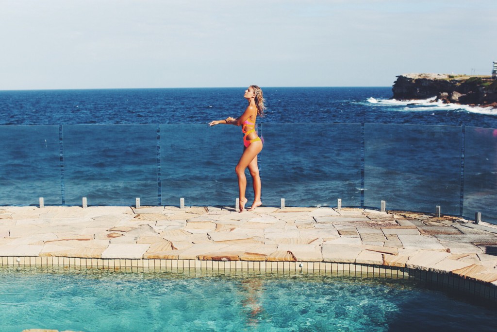 Natasha Oakley in a bikini